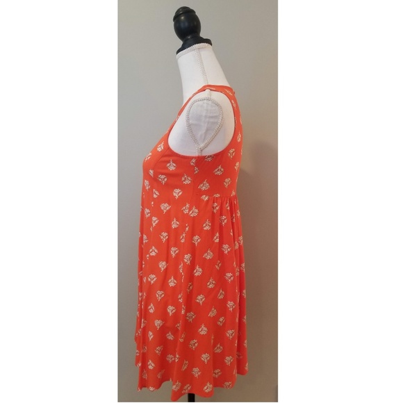 Old Navy Orange Floral Dress - Picture 5 of 9